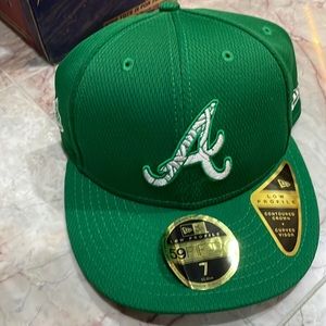 New era 59fifty green Atlanta braves cap
